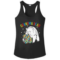 Autism Grandma Bear! Autism Awareness Gift Ladies PosiCharge Competitor Racerback Tank