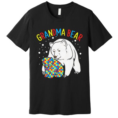 Autism Grandma Bear! Autism Awareness Gift Premium T-Shirt