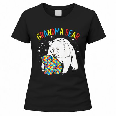 Autism Grandma Bear! Autism Awareness Gift Women's T-Shirt