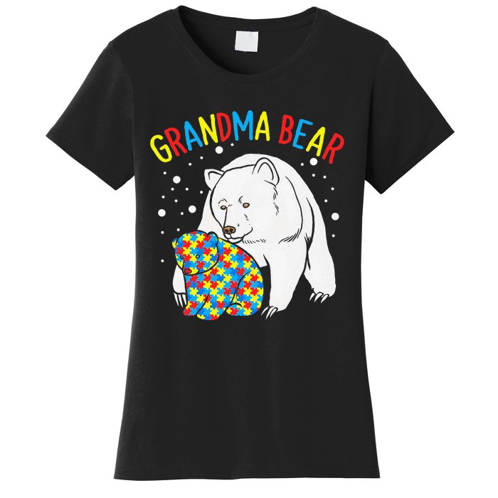 Autism Grandma Bear! Autism Awareness Gift Women's T-Shirt