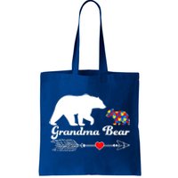 Autism Grandma Bear Autism Awareness Day Autistic Support Great Gift Tote Bag