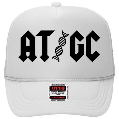 At Gc Biology Dna Strand Double Helix Teacher Pupil Student High Crown Mesh Back Trucker Hat