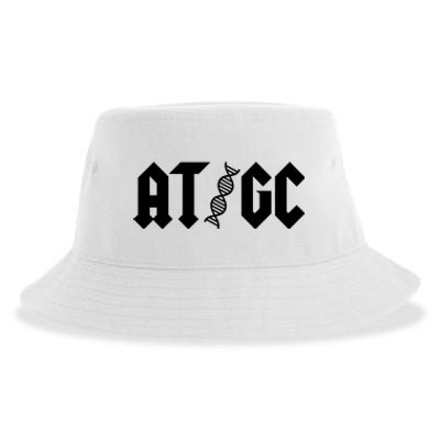 At Gc Biology Dna Strand Double Helix Teacher Pupil Student Sustainable Bucket Hat