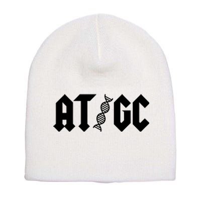 At Gc Biology Dna Strand Double Helix Teacher Pupil Student Short Acrylic Beanie