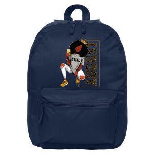 August Girl Birthday Melanin Afro Queen For Black Women 16 in Basic Backpack