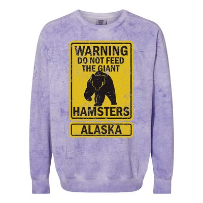 Alaska Grizzly Brown Kodiak Bear Colorblast Crewneck Sweatshirt