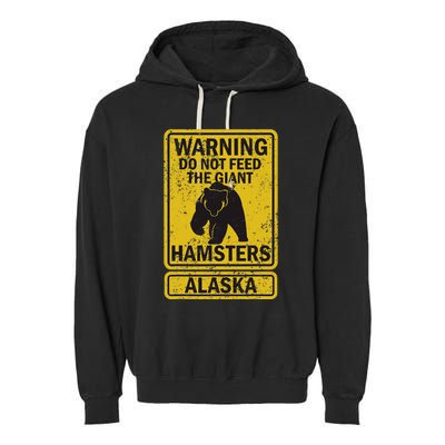 Alaska Grizzly Brown Kodiak Bear Garment-Dyed Fleece Hoodie