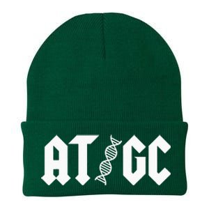 AT GC Biology DNA Strand Double Helix Teacher Pupil Student Knit Cap Winter Beanie