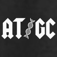 AT GC Biology DNA Strand Double Helix Teacher Pupil Student 7 Panel Mesh Trucker Snapback Hat