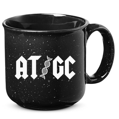 AT GC Biology DNA Strand Double Helix Teacher Pupil Student 15oz Campfire Ceramic Mug