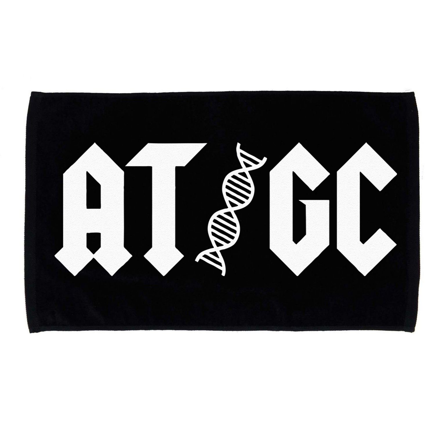 AT GC Biology DNA Strand Double Helix Teacher Pupil Student Microfiber Hand Towel