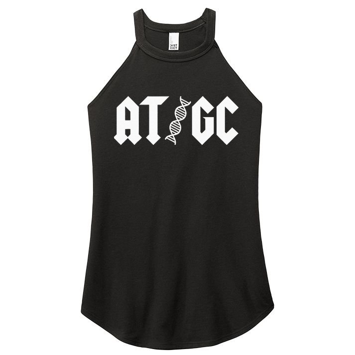 AT GC Biology DNA Strand Double Helix Teacher Pupil Student Women's Perfect Tri Rocker Tank