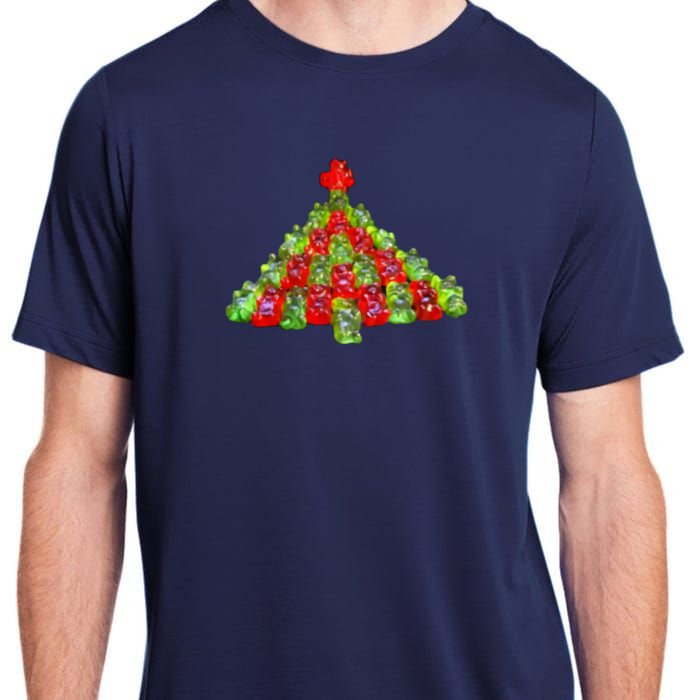 A Gummy Bear Christmas Tree Adult ChromaSoft Performance T-Shirt