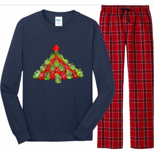 A Gummy Bear Christmas Tree Long Sleeve Pajama Set