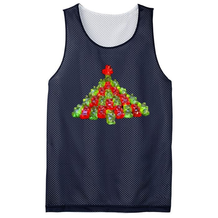 A Gummy Bear Christmas Tree Mesh Reversible Basketball Jersey Tank