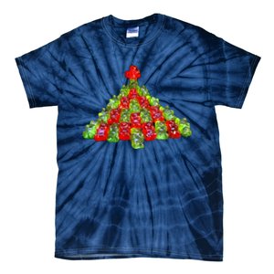 A Gummy Bear Christmas Tree Tie-Dye T-Shirt