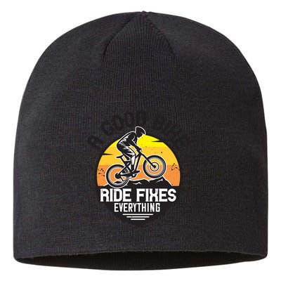 A Good Bike Ride Fixes Everything Mountain Biking Sustainable Beanie
