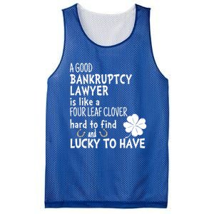 A Good Bankruptcy Lawyer Is Like A 4 Leaf Clover St Patricks Meaningful Gift Mesh Reversible Basketball Jersey Tank