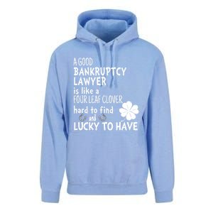 A Good Bankruptcy Lawyer Is Like A 4 Leaf Clover St Patricks Meaningful Gift Unisex Surf Hoodie