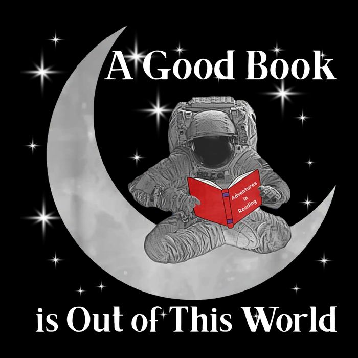 A Good Book Is Out Of This World Astronaut Button