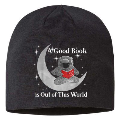 A Good Book Is Out Of This World Astronaut Sustainable Beanie