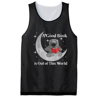 A Good Book Is Out Of This World Astronaut Mesh Reversible Basketball Jersey Tank