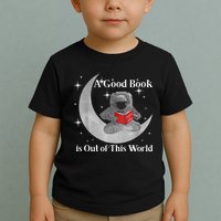A Good Book Is Out Of This World Astronaut Toddler T-Shirt