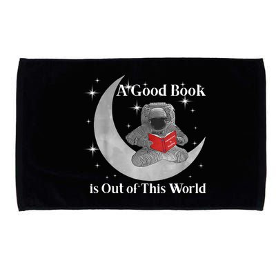 A Good Book Is Out Of This World Astronaut Microfiber Hand Towel