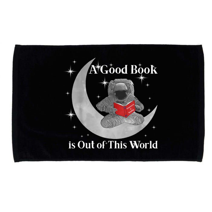 A Good Book Is Out Of This World Astronaut Microfiber Hand Towel