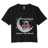 A Good Book Is Out Of This World Astronaut Crop Top