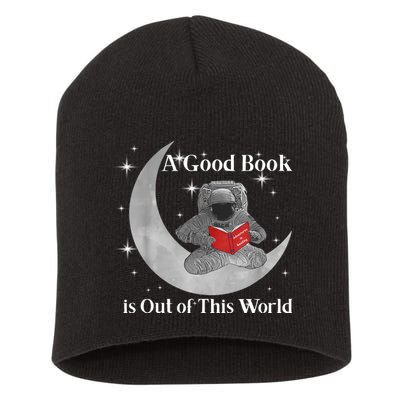 A Good Book Is Out Of This World Astronaut Short Acrylic Beanie