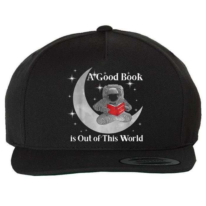 A Good Book Is Out Of This World Astronaut Wool Snapback Cap