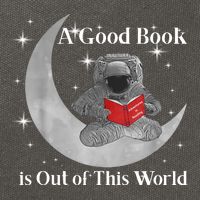 A Good Book Is Out Of This World Astronaut Cotton Canvas Backpack