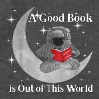 A Good Book Is Out Of This World Astronaut Vector Backpack