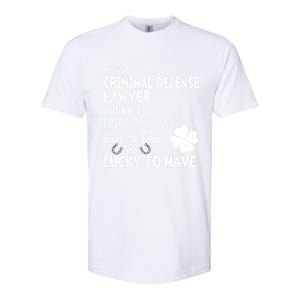 A Good Criminal Lawyer Is Like A 4 Leaf Clover St Patricks Gift Softstyle CVC T-Shirt