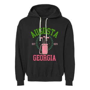 Augusta Georgia Coquette Golf Tournament Garment-Dyed Fleece Hoodie