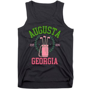 Augusta Georgia Coquette Golf Tournament Tank Top