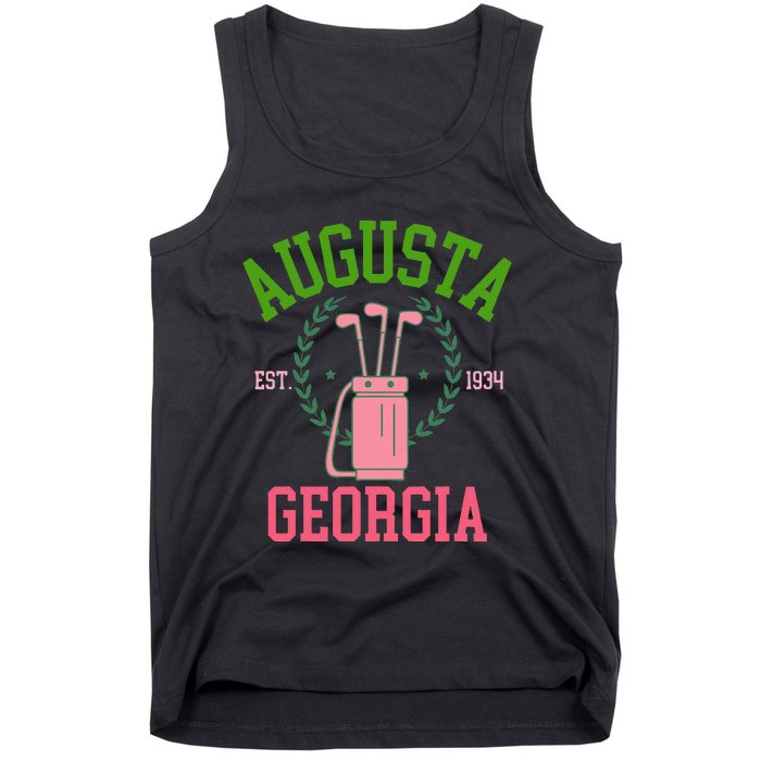 Augusta Georgia Coquette Golf Tournament Tank Top