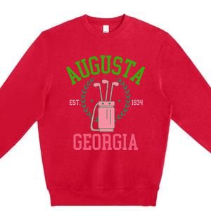 Augusta Georgia Coquette Golf Tournament Premium Crewneck Sweatshirt