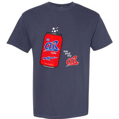 AR15 Gun Cola Parody Soda Garment-Dyed Heavyweight T-Shirt