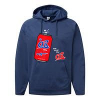 AR15 Gun Cola Parody Soda Performance Fleece Hoodie