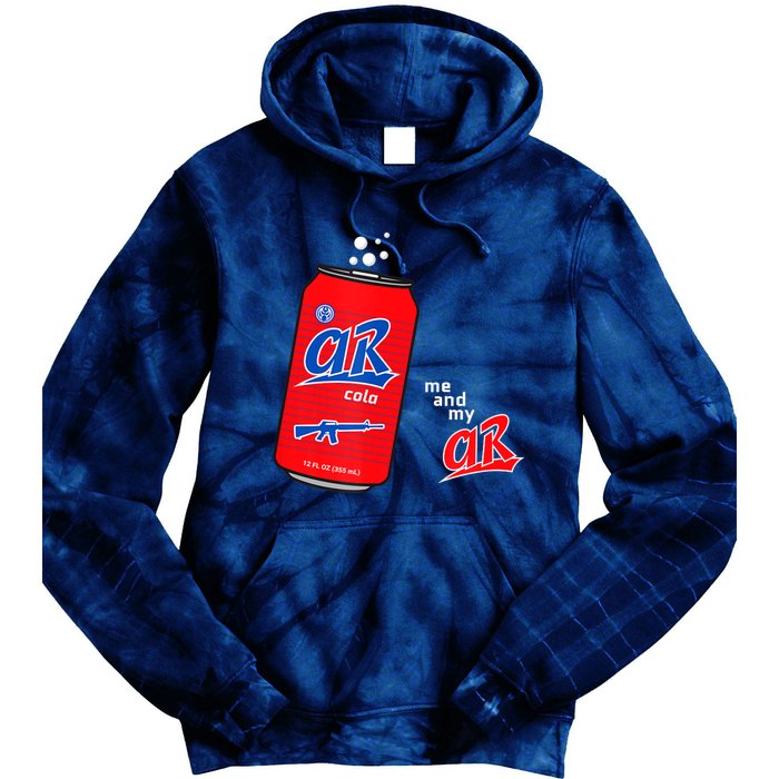 AR15 Gun Cola Parody Soda Tie Dye Hoodie