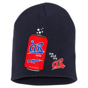 AR15 Gun Cola Parody Soda Short Acrylic Beanie