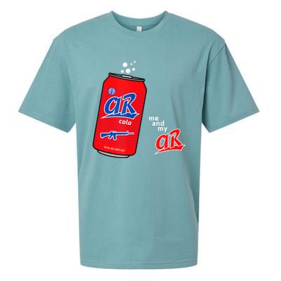 AR15 Gun Cola Parody Soda Sueded Cloud Jersey T-Shirt