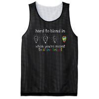 Autistic Gifts  Colorful Autism Awareness Mesh Reversible Basketball Jersey Tank