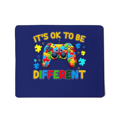 Autism Gaming Controller It'S OK To Be A Different Gamer Mousepad