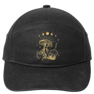 Aesthetic Goblincore Cottagecore Mushroom Spiritual 7-Panel Snapback Hat