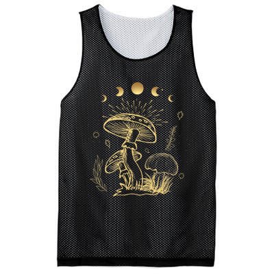 Aesthetic Goblincore Cottagecore Mushroom Spiritual Mesh Reversible Basketball Jersey Tank