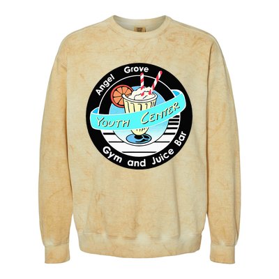 Angel Grove Center Gym And Juice Bar Colorblast Crewneck Sweatshirt