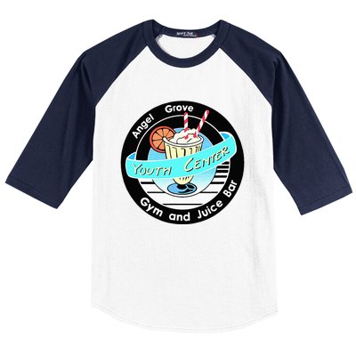 Angel Grove Center Gym And Juice Bar Baseball Sleeve Shirt